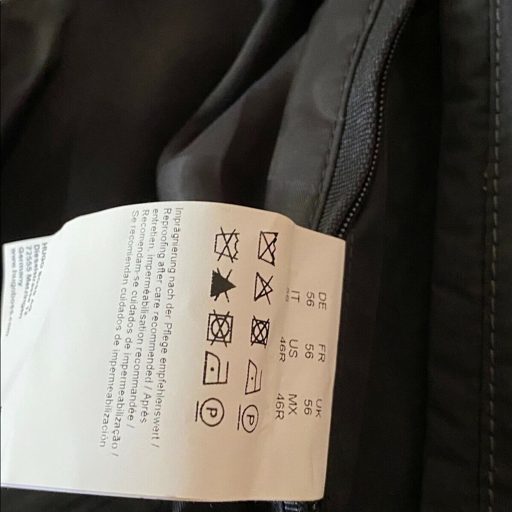 Brand new Hugo Boss Black Padded Bomber jacket Size 46R New. - Picture 9 of 15